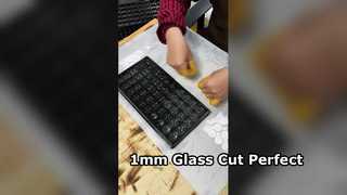 เลเซอร์ตัดกระจกฝาครอบนาฬิกาหนา 1 มม. แบบวงกลม