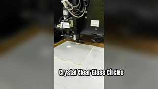 วงกลมตัดด้วยเลเซอร์กระจกใสพิเศษขนาด 2 มม
