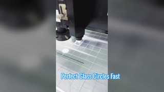 เลเซอร์ตัดกระจกขาว 3 มม. ทรงกลม