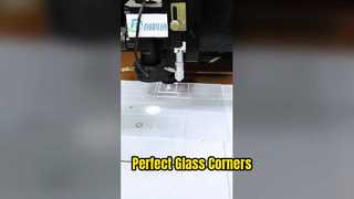 ตัดด้วยเลเซอร์แก้วสีขาวพิเศษ 2 มม. มุมสี่เหลี่ยมโค้งมน